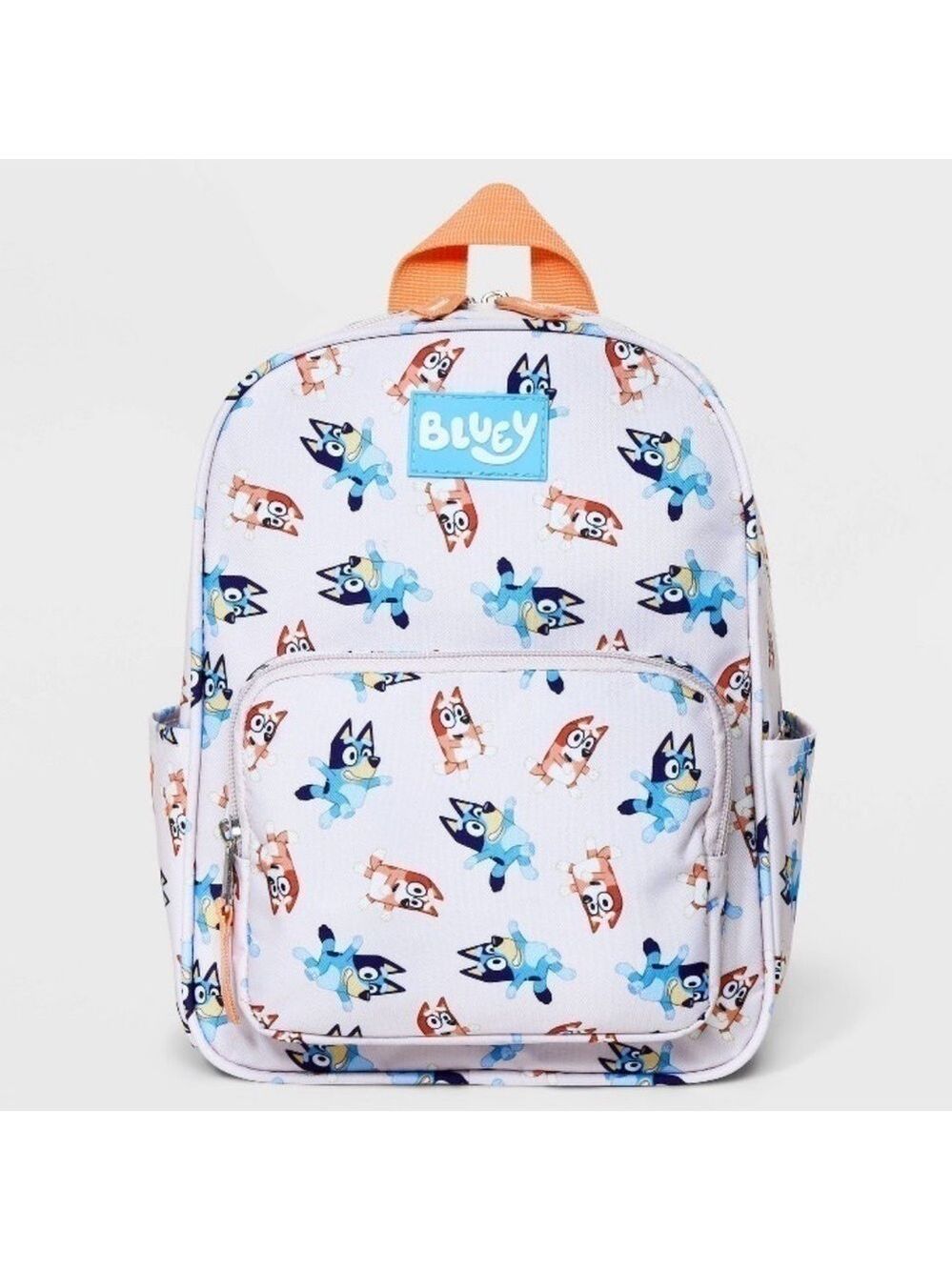 Moose Bluey Toddler Boy Girl Backpack Book Bag Gream Orange